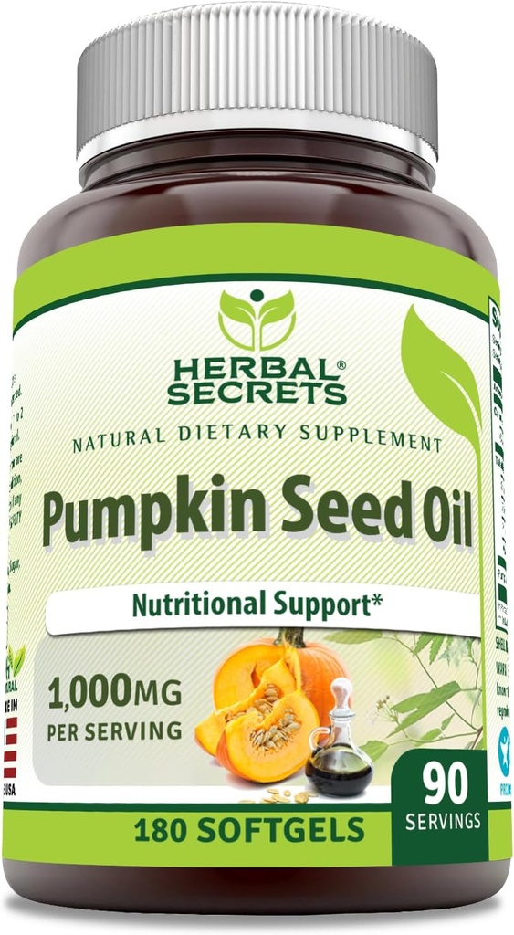 Φυτικά μυστικά Pumpkin Seed Oil 1000 Mg Συμπλήρωμα 