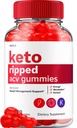Keto Rippped ACV Gummies - Advanced Ripped Keto + ACV Weight Management Gummies Apple Cider Vinegar Ripped ACV Gummies Dietary Supplement Reviews Extra Strength (60 Gummies)