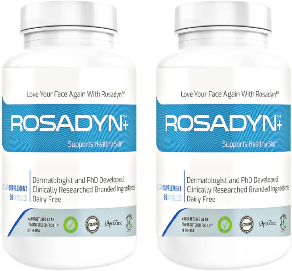 Rosacea Skin Care Supplement for Redness of Face, Eye and Mose 