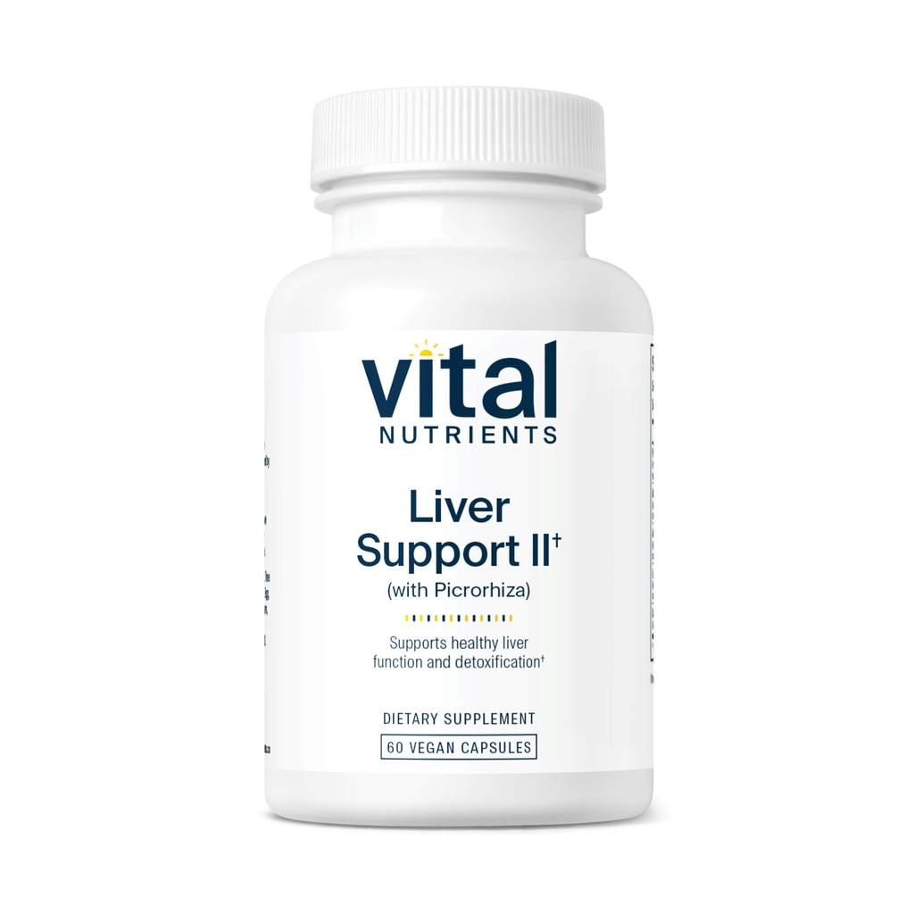 Vital Nutrients Liver Support II with Picrorhiza, Milk Thittle and Curcumin 