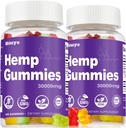 2-πακέτο Hemp Gummies Extra Strength - 30.000mg Υψηλή ισχύς - Πλούσιο σε Ωμέγα 3-6-9 & Εμπλουτισμένο με έλαιο κάνναβης - 3ο μέρος δοκιμαστεί - Κατασκευάζεται στις ΗΠΑ