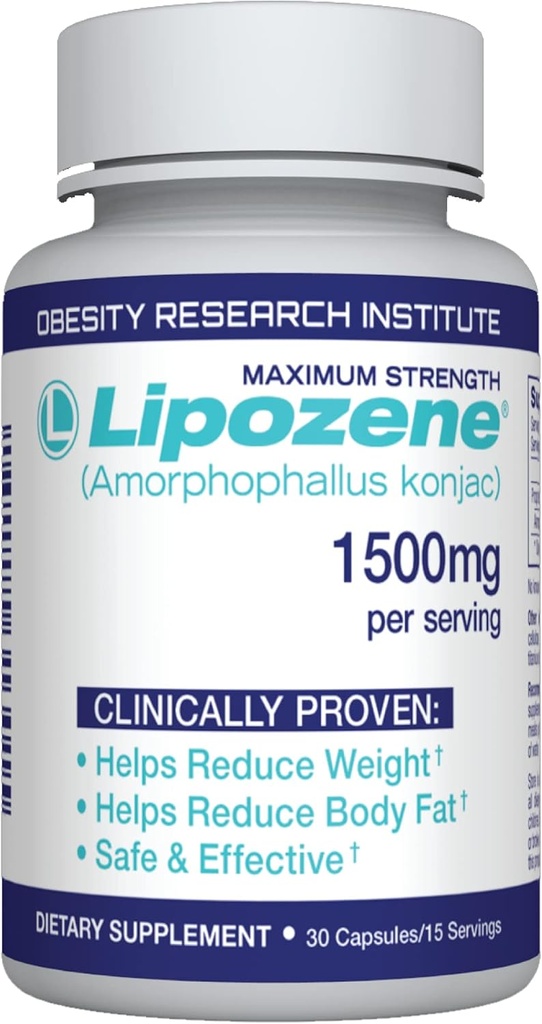 Lipozene® συμπλήρωμα απώλειας βάρους διατροφής - 1 φιάλη 30 κάψουλες -