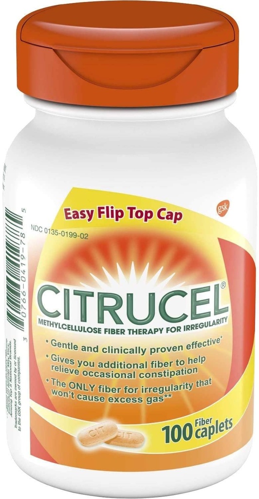Citrucel Fiber Supplement Caplets- 100 ct.