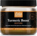 Gaia Herbs Turmeric Boost Restore - Turmeric Drink Mix Υποστήριξη μιας υγιούς απάντησης στο οίδημα σε ενήλικες - με Turmeric Κουρκουμίνη, Μαύρο πιπέρι, Ιερός Βασίλειος & Τζίντζερ - 4.3 Ουγγιά (21-Ημέρα προσφοράς)