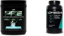 ΠΡΟ JYM X - Shockwave Preworkout και Omega JYM ιχθυέλαιο 2800mg DHA DHA DPA καρδιά κοινή υποστήριξη 120 Softgels