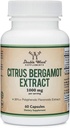 Citrus Bergamot Supplement, 1000mg, 60 Κάψουλες - Υποστηρίζει Υγιή Χοληστερόλη & Τριγλυκερίδια - 1.000mg Εξυπηρετήσεις (Bergamonte Standardization) by Double Wood