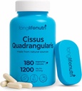 LongLifeNutri Cissus Quadrangularis 1200mg - 180 κάψουλες χορτοφάγων, εκχύλισμα Stem για κοινή άνεση, δύναμη των οστών & ενεργό κινητικότητα, υψηλής ισχύος Formula, 3-μηνιαία προμήθεια, GMP πιστοποιημένη, Κατασκευασμένο στις ΗΠΑ