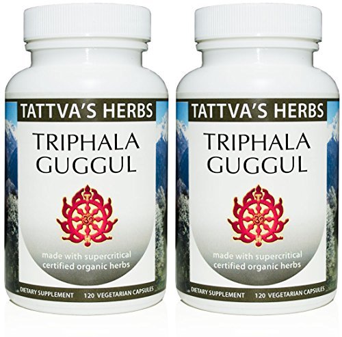 Triphala Guggul βοτανικό συμπλήρωμα, Ayurveda βοτανικά συμπληρώματα, Digestive Health & Support, Triphala κάψουλες σκόνης, 240 Count (2 Pack), 25 χρόνια Premium Service
