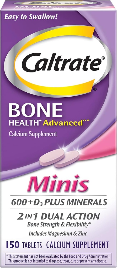 Caltrate Minis Ασβέστιο & Βιταμίνη D3 Δισκία 150 CT (PACK OF 2)