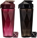 Classic 28 oz Blender Shaker Bottle | Protein Shaker Bottle with Diamond Agitator | Shaker Cup with Carrying Handle and Dishwasher Safe | 2-Pack Black & Maroon