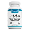 EuroMedica Tri-Iodine - Υποστήριξη Θυρεοειδούς Υγείας - Βοηθήματα Ορμόνη Ισορροπία με Μοριακό Ιώδιο από Kelp - Χαρακτηριστικά Ιωδιούχο Κάλιο & Ιωδιούχο Νάτριο - Brain & Energy Support - 12, 5mg, 90 Κάψουλες