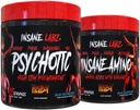 Τρελό Labz Hellboy Bundle, Psychotic Hellboy Προ προπόνησης και τρέλας Amino BCAA, Αύξηση μυϊκής μάζας, δύναμης, εστίασης και ανάκτησης χρόνου, Blue Raspberry