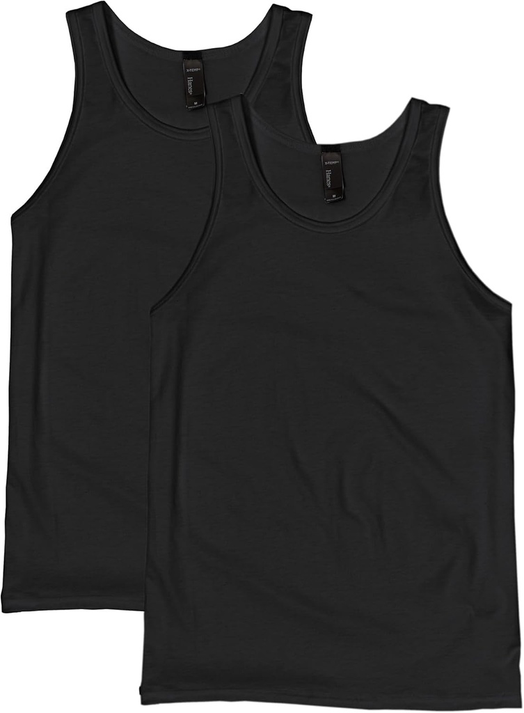 Hanes Ανδρική Δεξαμενή Απόδοσης, X-Temp Moisture-Wicking Tank Top, Solid Χρώματα, 2-Pack