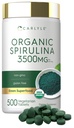 Carlyle Organic Spirulina Tablets | 3500mg | 500 Count | Vegetarian, Non-GMO & Gluten Free Supplement
