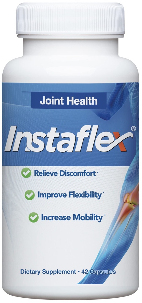 Instaflex Joint Support Supplement for Men and Women - Glucosamine, MSM, White Willow, Turmeric, Ginger, Cayenne, Hyaluronic Acid - 42 Capsules