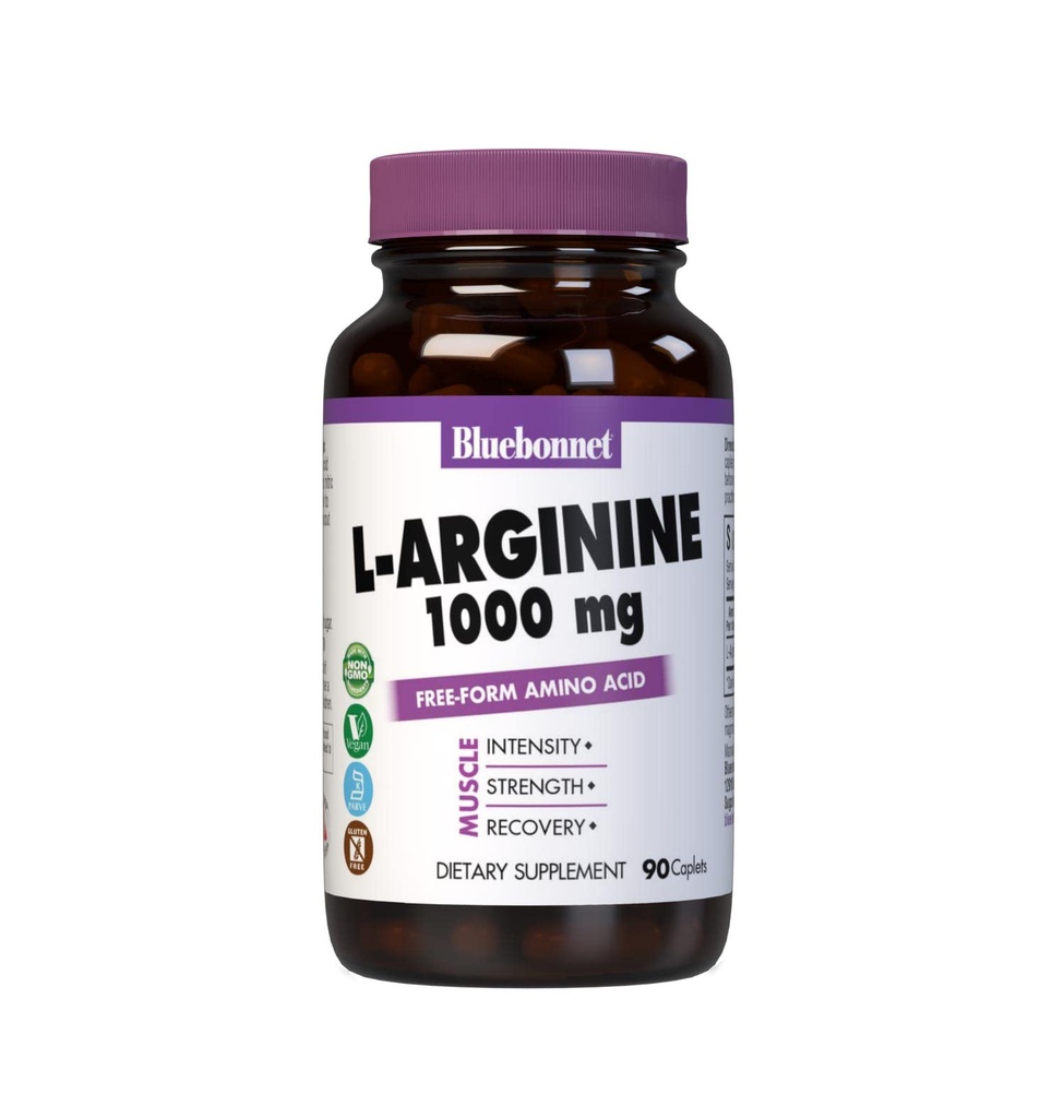 Bluebonnet L- Αργινίνη 1000 mg Καψάκια, 90 μέτρα