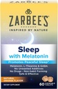 Μελατονίνη Zarbee 5mg, L-Θεανίνη + συμπλήρωμα ύπνου GABA για την προώθηση του ήσυχου ύπνου, Φυσικό άρωμα πορτοκαλιού, Μασώμενα δισκία για ενήλικες ηλικίας 12 ετών έως 60 ετών