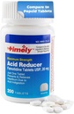 Timely Acid Reducer Famotidine 20mg - Αναψυκτικό οξύ για την ανακούφιση από εγκαύματα και τη δυσπεψία οξέος - 200 δισκία