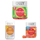 OLLY Μεταβολισμός Gummy Rings, Apple Cider Vinegar, Βιταμίνη B12, Chromium, Energy and Digestive Health Chewable Supplement (30 Count) και OLLY Beat The Bloat Capsles, Digestive Support Enzymes, Συμπλήρωμα για τις γυναίκες (25 Count)