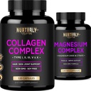 Μαγνήσιο Κιτρικό & Οξείδιο 500mg Complex Supplement and Multi Collagen Peptides Powder Capsules - Υψηλή Απορρόφηση Μέγιστη Δύναμη - Υδρολυμένα Collagen Peptides