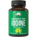 Raw Whole Food Iodine Supplement from Organic Kelp (Ascophyllum Nodosum) by Peak Performance. Δισκία υποστήριξης ιωδιούχου καλίου. για Μεταβολισμό, Ενέργεια και Ανοσοποιητικό. 60 κάψουλες Vegan, χάπια.