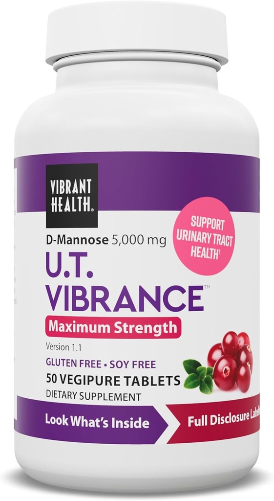 Vibrant Health, U.T. Δόνηση, Παρέμβαση Κρίσης για την Ουρολοίμωξη, 50 δισκία