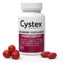 Cystex Cranberry Urinary Health Supplement - 3-in-1 UTI Protection with Probiotics, Prebiotics, & Vitamin C - Υποστηρίζει Κολπικό pH, ισορροπία ζύμης, & υγεία ούρων - Γρήγορη δράση - Χωρίς ζάχαρη - 75-Count