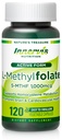 Βιοενεργό φολικό (L-5-MTHF 1000mcg, Folate 1700mcg) – Εγκεφαλική & Mood Υποστήριξη, Easy-to-Swallow, 120 Veg Κάψουλες
