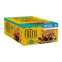 FULFIL Snack Protein Bars, Σοκολάτα Αλατισμένη Caramel Γεύση, Χωρίς γλουτένη με 15g Πρωτεΐνες, Παντελόνι Staples, 12 Count