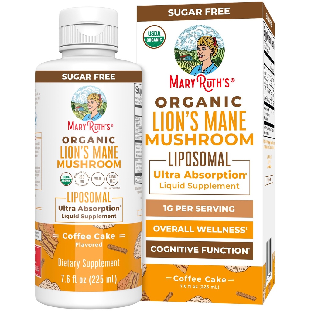 MaryRuth Organics Lions Mane Supplement 