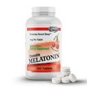 LANDAU Chewable Melatonin for Kids - 1mg Low Dose Melatonin Sleep Aid for Kids - Kosher & Made in the USA - Easy-to-Take Natural Cherry Flavor Melatonin Sleep Aid for Toddlers, Children & Adults (100)