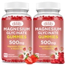Magnesium Glycinate Gummies 500mg for Adults & Kids Magnesium Supplement with Vitamin B6-Natural Calm Gummies-Calm Mood, Muscle & Sleep Support-Strawberry Flavor, 120 Gummies