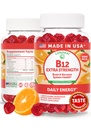 Lunakai Extra Strength 3000mcg Βιταμίνη B12 Gummies - ΗΠΑ Made, Delicious Καθημερινή Ενέργεια & Μεταβολισμός Υποστήριξη - Vegan B12 Methylcobalamin Συμπλήρωμα 60ct