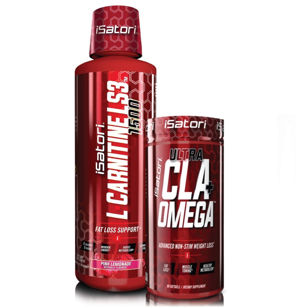 iSatori L-Καρνιτίνη LS3 Pink Λεμονάδα 1500mg (32 σερβιέτες) & iSatori Ultra CLA (90 Softgels)