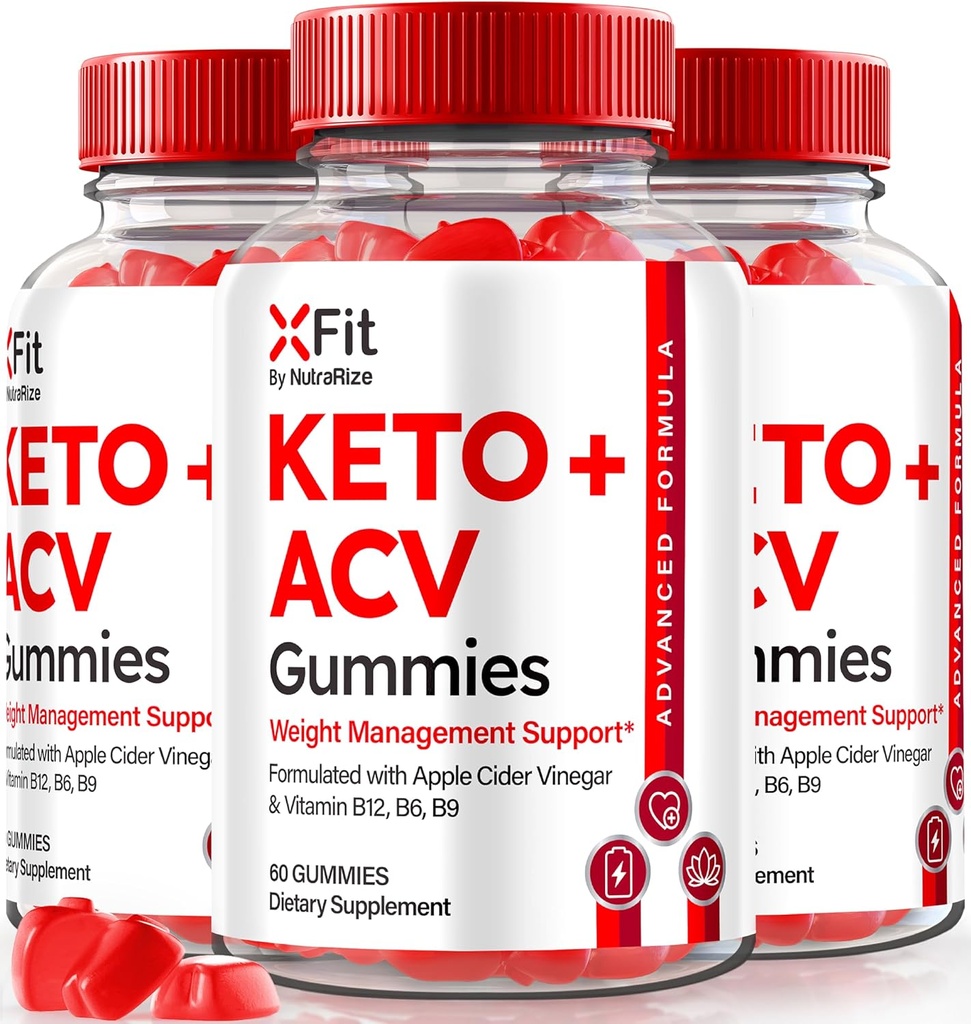 (3 Pack) Xfit Keto ACV Gummies, Επίσημο Keto+ACV Φόρμουλα απώλειας βάρους, όλα τα φυσικά μηλίτη μηλίτη 1000MG, X Fit Keto Plus ACV Gummy για την υγεία και την καταλληλότητα, Xfit ACV Keto Gomitas (180 Gummies)
