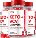 (3 Pack) Xfit Keto ACV Gummies, Επίσημο Keto+ACV Φόρμουλα απώλειας βάρους, όλα τα φυσικά μηλίτη μηλίτη 1000MG, X Fit Keto Plus ACV Gummy για την υγεία και την καταλληλότητα, Xfit ACV Keto Gomitas (180 Gummies)