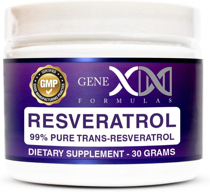 GENEX Trans Resveratrol 1000mg σκόνη που εξυπηρετεί 99% καθαρό μικρονοποιημένο φαρμακευτικό βαθμό 