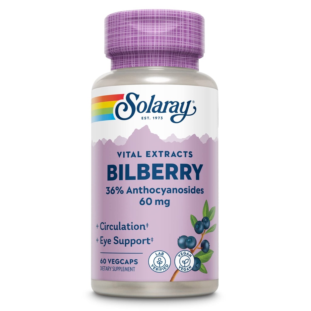 SOLARAY Bilberry Extract 60 mg 