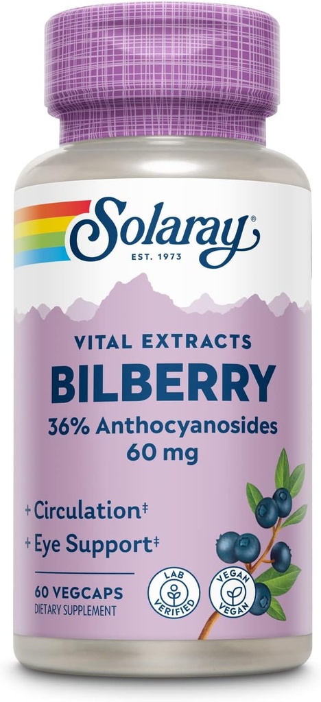 SOLARAY Bilberry Extract 60 mg 