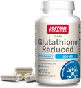 Jarrow Formulas Glutathione Μειωμένη 500 mg - 60 Κάψουλες Veggie - Ενδοκυτταρικό Αντιοξειδωτικό - Ποιότητα Συμπληρώματα Γλουταθιονόνης - Υποστηρίζει Ανακύκλωση Βιταμινών C & E - Μη ΓΤΟ - Χωρίς Γλουτένη - Vegan