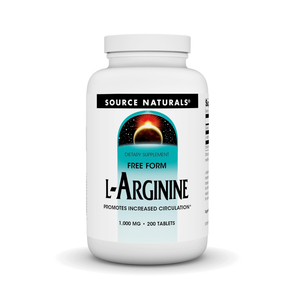 Source Naturals L- Arginine Free Form * - 1000 mg, 200 δισκία