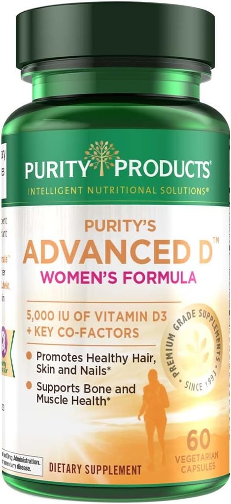 Προϊόντα καθαρότητας Advanced Vitamin D Γυναικεία Formula Dr. Cannell's Fortized with Lutein and Biotin for Healthy Skin and Hair - 60 Vegetarian Capsles