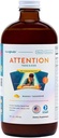 LIQUIDHEALTH Προσοχή Liquid Multivitamin for Kids & Teens - Βελτιώνει τη διατήρηση μνήμης, τη συγκέντρωση, τη συγκέντρωση, τη διάθεση, τη χαλάρωση και την ηρεμία - Made in The USA, Great Taste, Vegan, Sugar-Free (16 oz)