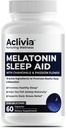 Super Strength Melatonin 10 MG κάψουλες, Χαμομήλι, Πασιφλόρα & λεμονιού Balm, Βοήθεια ύπνου για να σας βοηθήσει να κοιμηθείτε Φυσικά & αφύπνιση Αναζωογονημένος, Μη-Habit Forming, 60 κάψουλες
