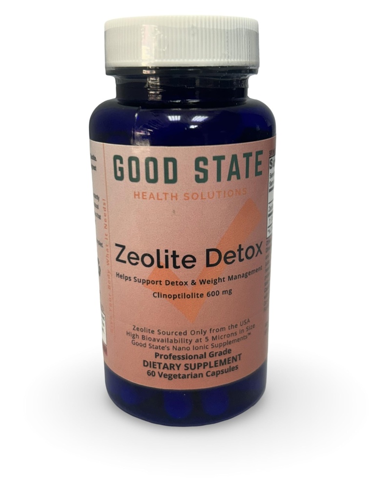 Καλή κατάσταση Zeolite Detox - Clinoptilolite 600 mg ανά κάψουλα Veggie - 60 κάψουλες - USA Supply