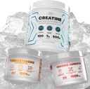 Fadogia Agrestis+ Performance Creatine Monohydrate Powder Supplement + Turkesterone & Tongkat Ali Χωρίς γλουτένη, Μη ΓΤΟ, Vegan (60 κάψουλες)