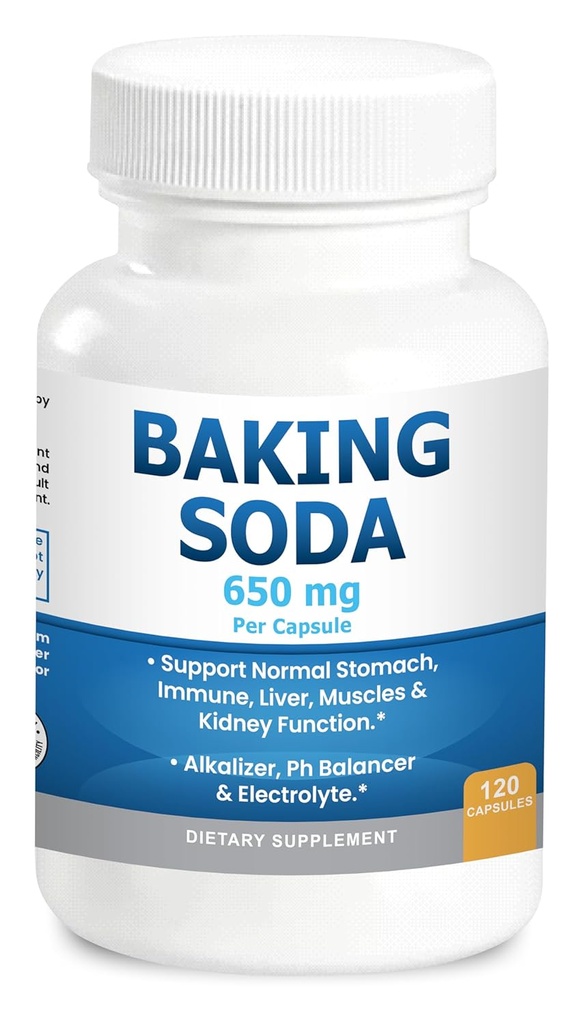 Ψήνοντας κάψουλες σόδας 650mg καθαρής ψησίματος χωρίς οργανική χρήση αργιλίου σόδας.