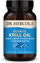 Δρ. Mercola Ανταρκτική Krill Oil - 1.000 mg - Omega-3 συμπλήρωμα με EPA & DHA - Υποστηρίζει εγκέφαλο, καρδιά, κοινή & ανοσοποιητική υγεία - GMO-free, χωρίς γλουτένη & χωρίς σόγια - 60 κάψουλες (30 εξυπηρετούν)