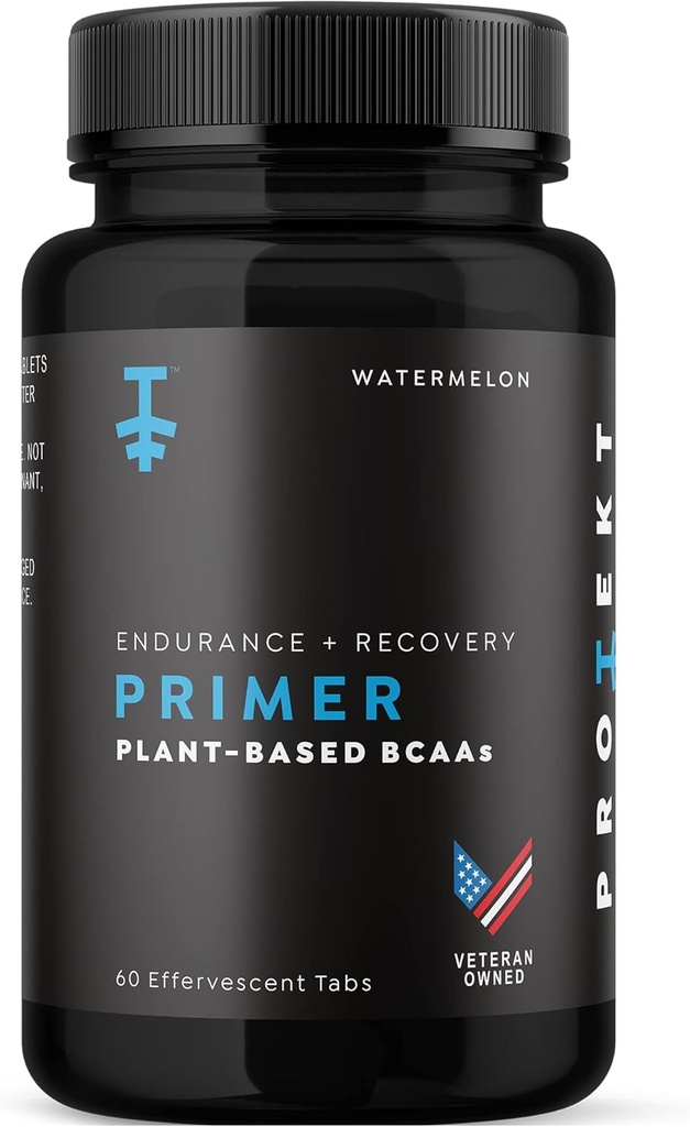 Protekt Primer - φυτικό BCAA συμπλήρωμα με βιταμίνη C - 60 αναβράζοντα δισκία - Vegan BCAA - Γεύση με νερό - Μέγιστη απορρόφηση για βέλτιστη απόδοση και ταχύτερη ανάκτηση