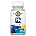 KAL methyl folate 1000 mcg, 5-MTHF Active Form, Folic Acid Supplement, Heart Health, Prenatal, Mood and Brain Support, Vegetarian, Natural Lemon ActivMelt, 60 ημερών εγγύηση, 60 Serv, 60 Micro Tablets